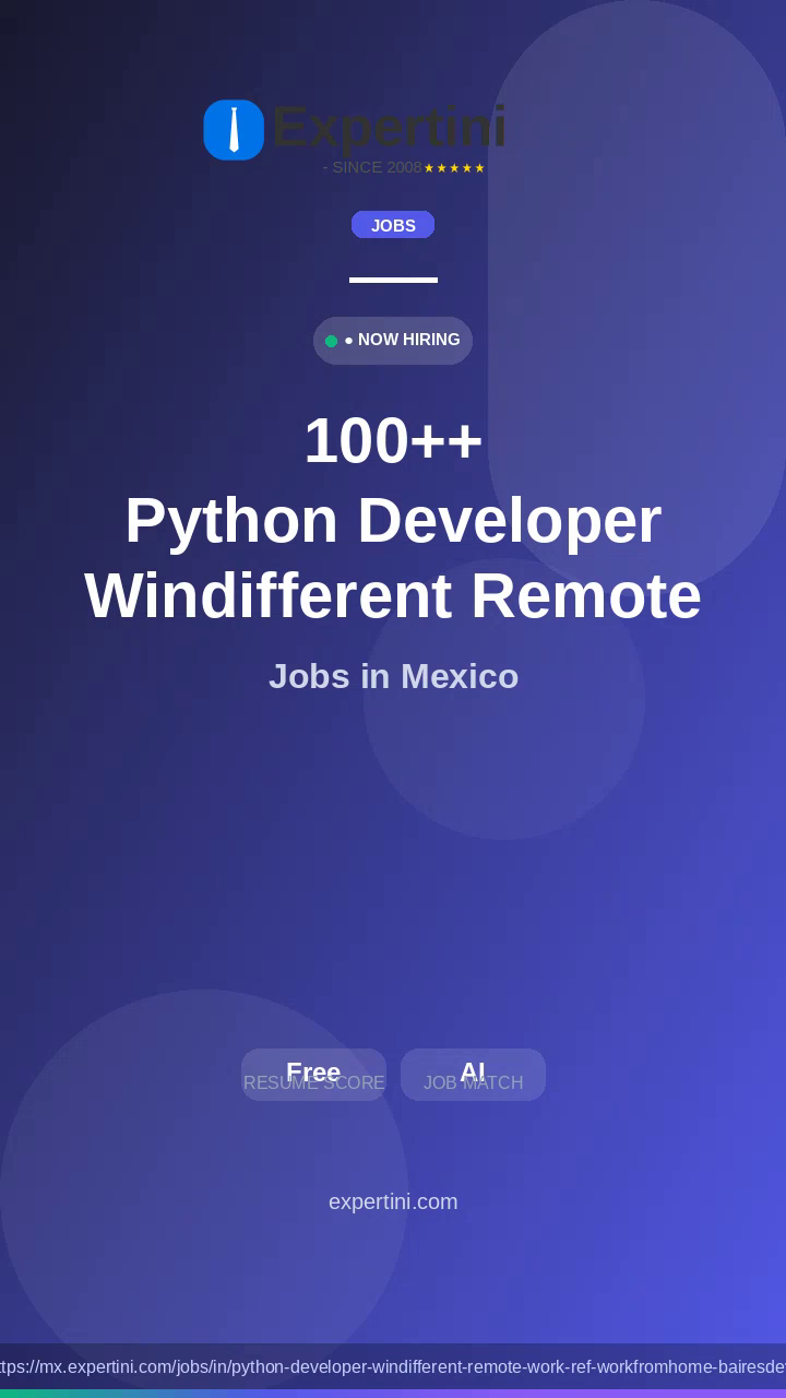 53,083+ Python Developer Windifferent Remote Work Ref Workfromhome Bairesdev Jobs in Mexico — Top Companies Hiring August 2026